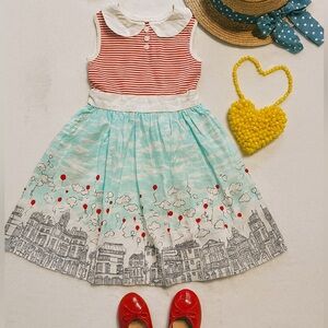 Sweet Charlotte Peter Pan collar cotton dress